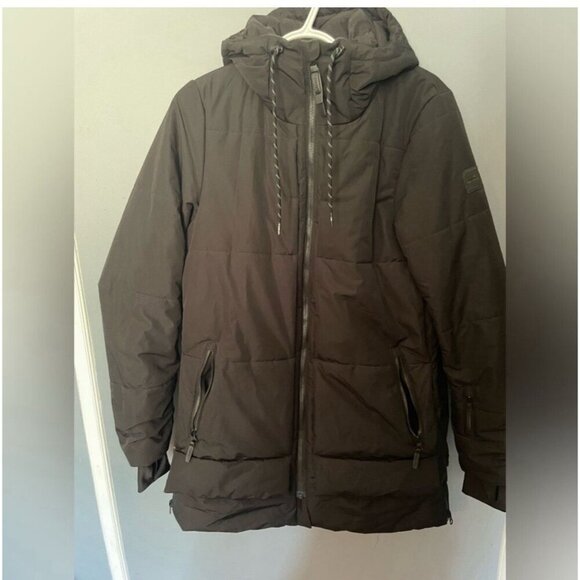 O’Neill Azurite Women’s Black Ski Jacket Insulated Hooded Winter Coat Size Large - Picture 3 of 14